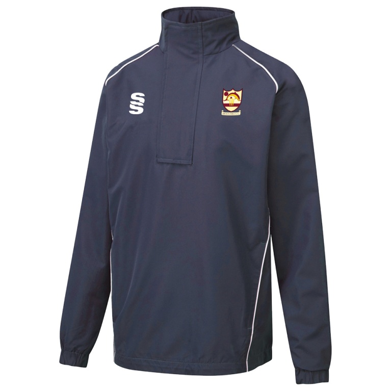 Dual Curve 1/4 Zip Rain jacket : Navy